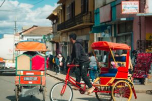 Rickshaw at Antsirabe Madagascar